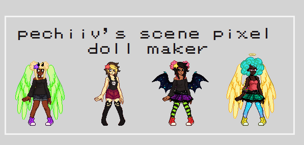 Check out my shittily coded dollmaker! Drag and Drop! Click here to acces my dollmaker. I'm sorry it's not usable on mobile.
